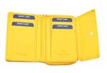 Dámská kožená peněženka z pravé kůže Covero EC - žlutá