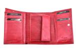 Luxusní dámská kožená peněženka z pravé kůže - červená