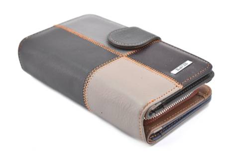 Dámská kožená peněženka z pravé kůže - vícebarevná