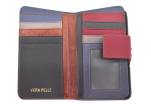 Dámská kožená peněženka z pravé kůže - tmavě červená