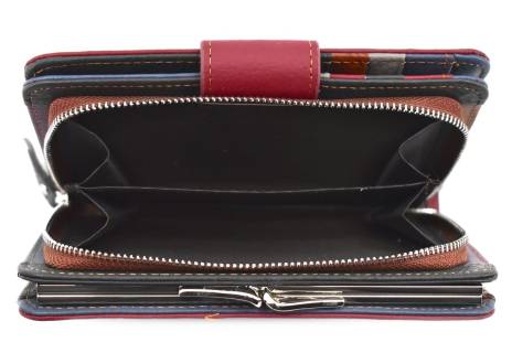 Dámská kožená peněženka z pravé kůže - tmavě červená