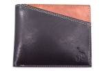 Pánská kožená peněženka z pravé kůže - tmavě hnědá