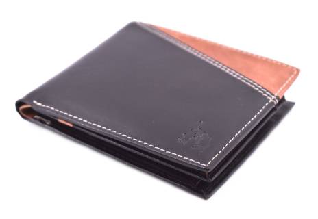 Pánská kožená peněženka z pravé kůže - tmavě hnědá