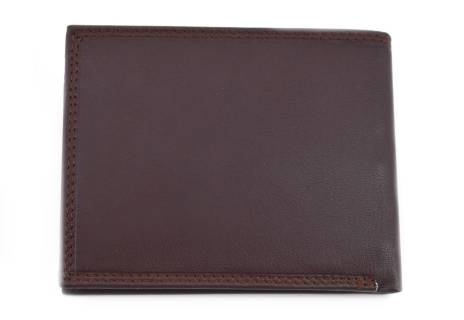 Pánská kožená peněženka z pravé kůže EC Coveri- tmavě hnědá