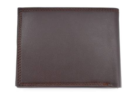 Pánská kožená peněženka z pravé kůže EC Coveri- tmavě hnědá