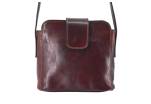Dámská kožená crossbody kabelka s klopnou Arteddy