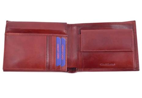 Pánská kožená peněženka z pravé kůže na šířku Gino Valentini