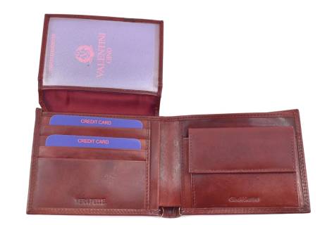 Pánská kožená peněženka z pravé kůže na šířku Gino Valentini