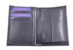 Pánská kožená peněženka z pravé kůže na výšku Gino Valentini - tmavě modrá
