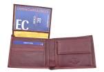 Pánská kožená peněženka z pravé kůže EC Coveri - tmavě hnědá