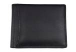 Pánská kožená peněženka z pravé kůže na šířku Arteddy - černá