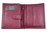 Pánská kožená peněženka z pravé kůže na výšku Arteddy - vínová