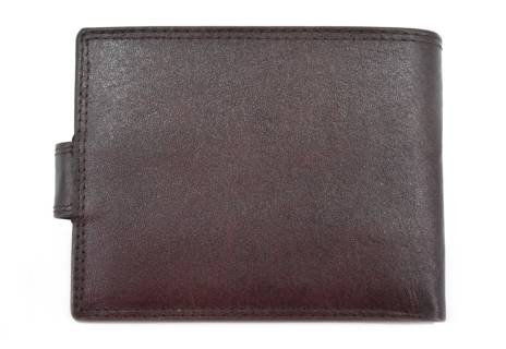 Pánská kožená peněženka z pravé kůže na šířku se zápinkou Eslee