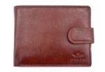 Pánská kožená peněženka z pravé kůže na šířku se zápinkou Eslee