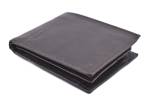 Pánská kožená peněženka z pravé kůže na šířku Renato Balestra - tmavě hnědá