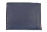 Moderní kožená peněženka z pravé kůže na šířku Charro - tmavě modrá