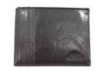 Pánská kožená peněženka z pravé kůže na šířku Charro - tmavě hnědá