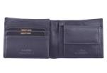 Pánská kožená peněženka z pravé kůže na šířku Charro - tmavě modrá
