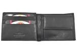 Pánská kožená peněženka z pravé kůže na šířku Charro - černá