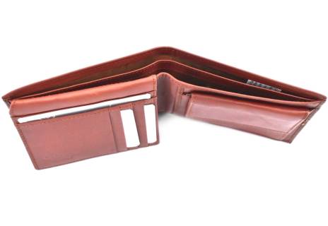 Pánská kožená peněženka z pravé kůže na šířku Charro - světle hnědá