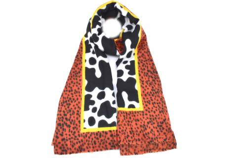 Modení dámská vzorovaná šála