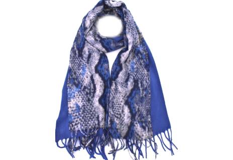Modení dámská vzorovaná šála