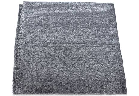 Modení dámská šála - černá/stříbrná