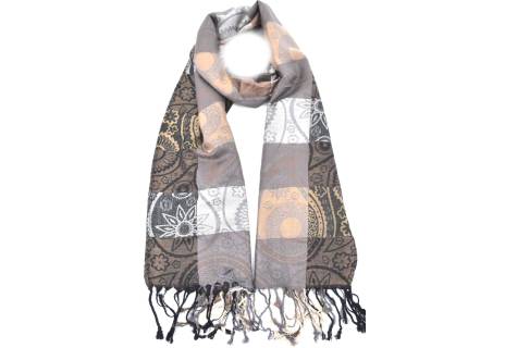 Modení dámská vzorovaná šála