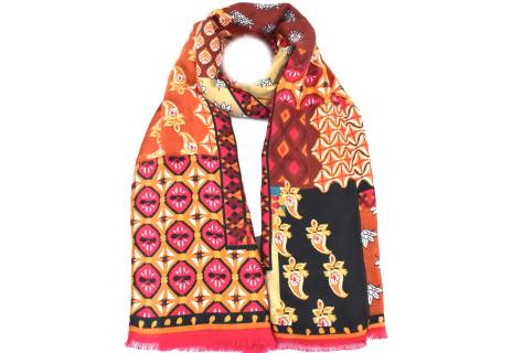 Dámský šátek - výcebarevná