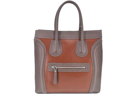 Luxusní dámská kožená kabelka Shopper