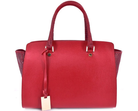 Luxusní dámská kožená kabelka Shopper