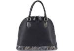 Dámská kožená kabelka - černá