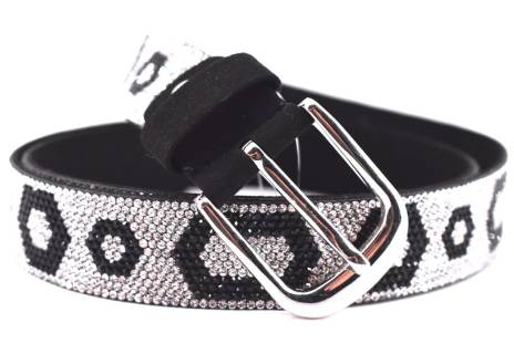 Dámský/dívčí štrasový opasek Arteddy - stříbrná/85