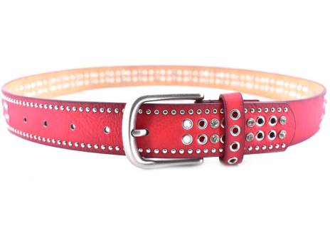 Dámský/dívčí opasek  - červená/90