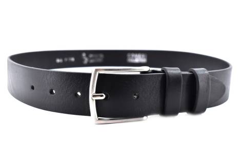 Kožený opasek Made in Italy Coveri- černá