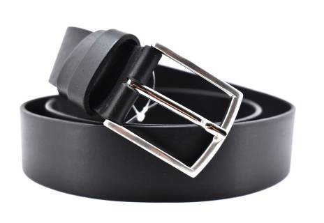 Kožený opasek Made in Italy Coveri- černá