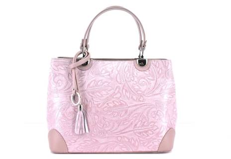 Dámská kožená kabelka s květovaným vzorem  Arteddy