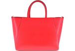 Moderní Shopper dámská kožená kabelka Arteddy - červená