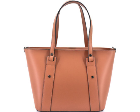 Moderní dámská kožená kabelka Arteddy - hnědá