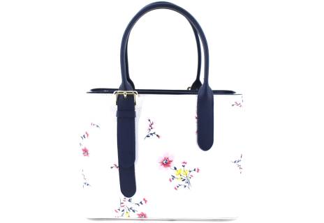 Dámská kožená kabelka s květovaným vzorem Arteddy