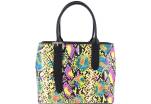 Dámská kožená kabelka s květovaným vzorem Arteddy - vícebarevná