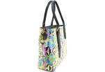 Dámská kožená kabelka s květovaným vzorem Arteddy - vícebarevná