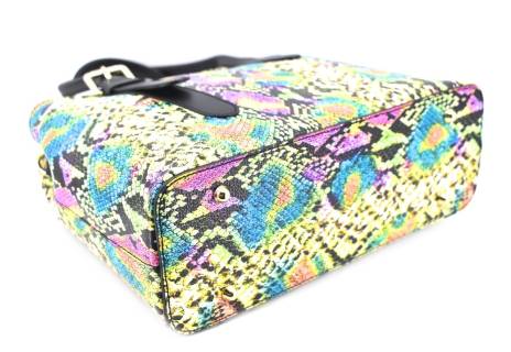 Dámská kožená kabelka s květovaným vzorem Arteddy - vícebarevná