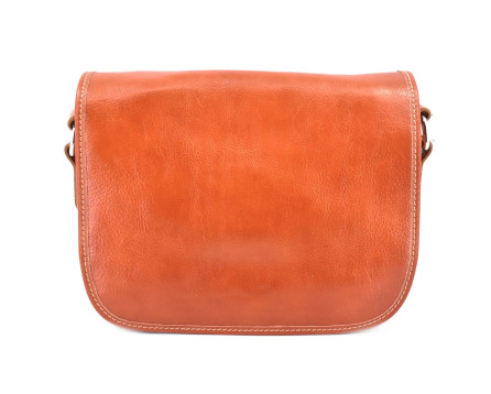 Dámská kožená kabelka crossbody (lovecká) Arteddy - koňak