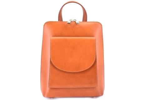 Dámský / dívčí kožený batoh a kabelka v jednom / Arteddy