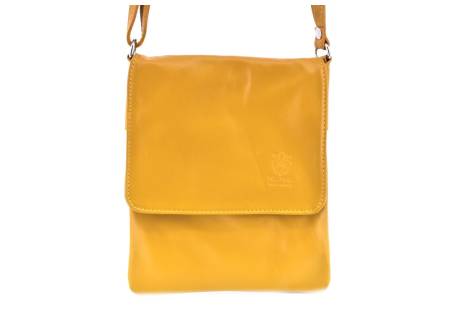 Dámská kožená crossbody kabelka s klopnou Arteddy