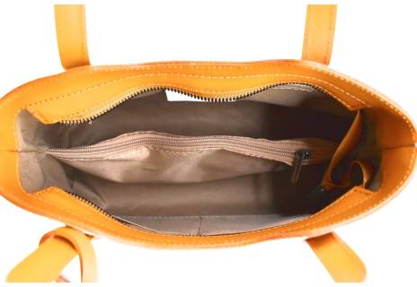 Dámská kožená kabelka s květovaným vzorem Arteddy