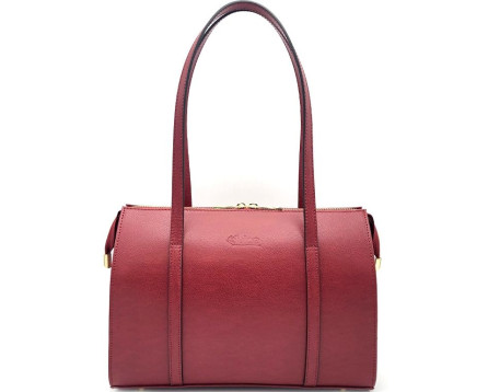 Dámská kožená kabelka  Juice - červená
