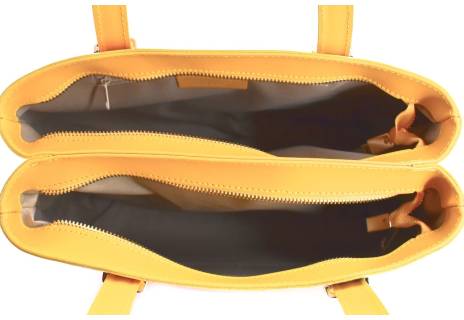 Dámská kožená kabelka s květovaným vzorem Arteddy