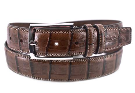 Kožený opasek Renato Balestra - taupe/115